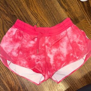 Women's Pink Lululemon Tie-Dye Shorts